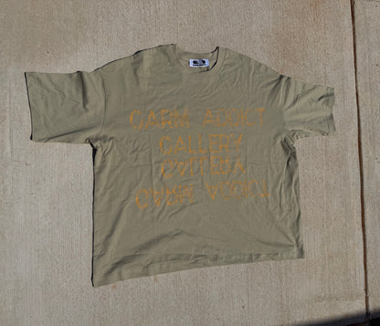 Olive Mirror T-Shirt (OVERSIZED)