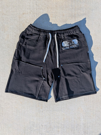 Black Carpenter Sweatshorts