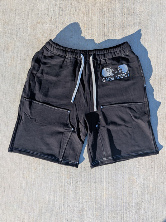 Black Carpenter Sweatshorts