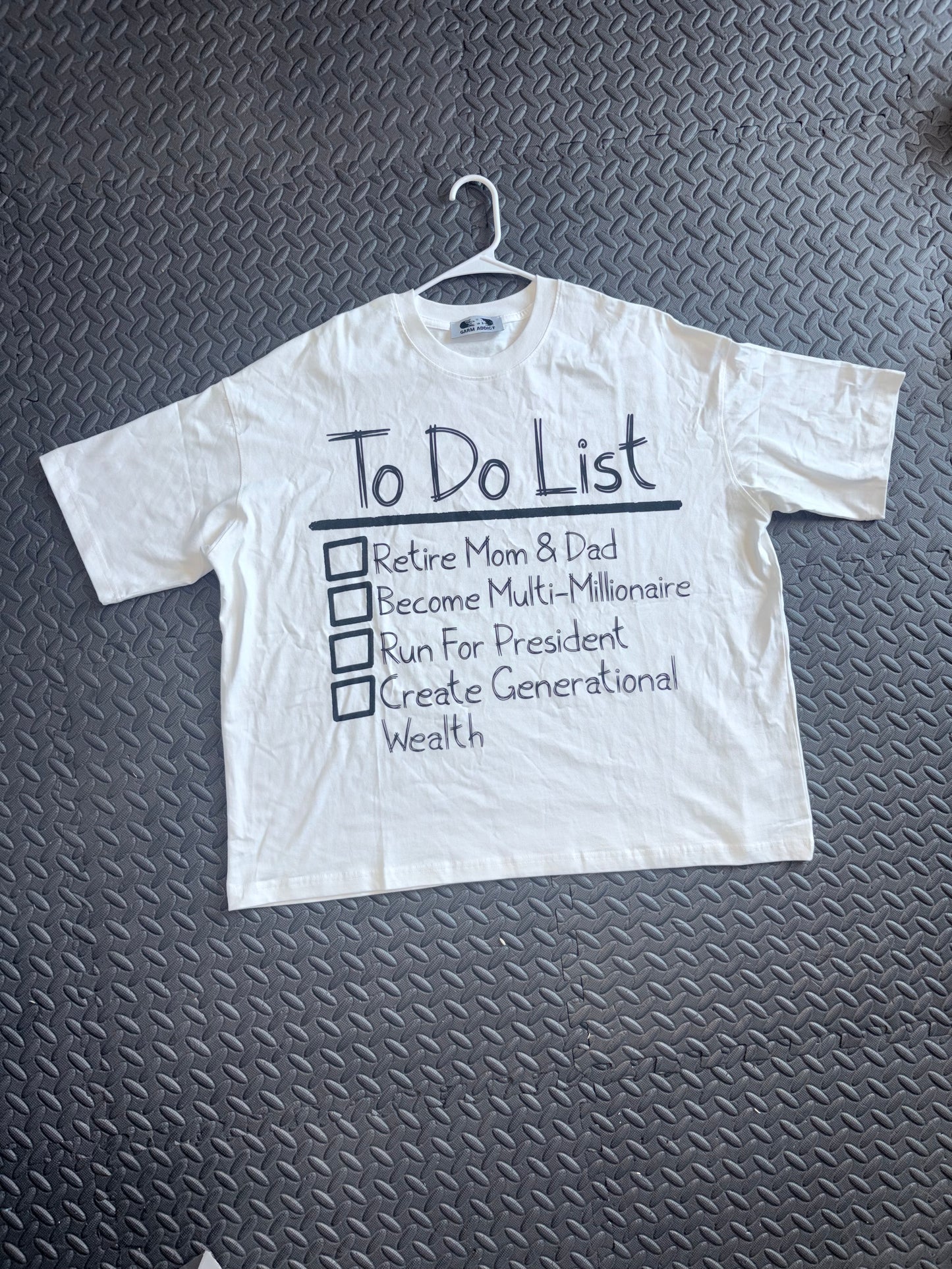Domino To Do List T-Shirt (OVERSIZED)