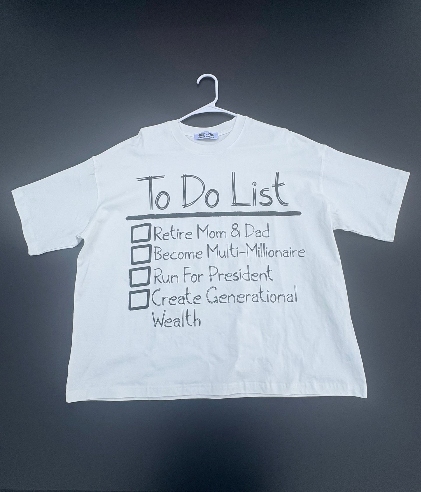 Domino To Do List T-Shirt (OVERSIZED)