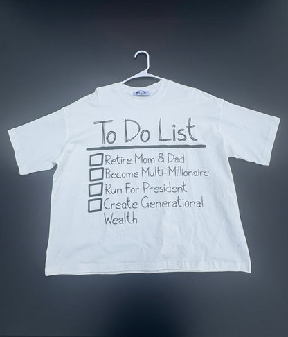 Domino To Do List T-Shirt (OVERSIZED)